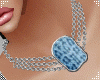 Necklace Blue purr D