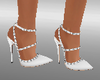 Studded Heels White