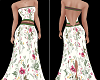 Floral Backless Dress