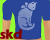 (SKD) Blue Kitty T