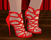 !  RED METALIC SHOES