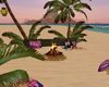beach bonfire/palms