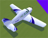 Airplane Animated Blue