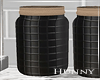 H. Black Canisters