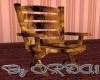 (O1) Wooden Patio Chair