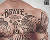 ✘ Brave Skull Tattoo