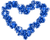 Blue flower Heart
