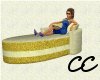 CC Comfy Chaise Gold