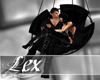 LEX black velvet swing