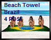 [Hs] Towel 4 Pose BRAZIL