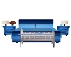 blue new born baby bed