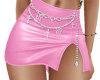 Pink PVC Skirt w Belt