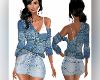 DenimTop-MiniLaceBra
