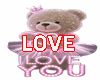 Floor Teddy Bear`LOVE`