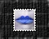 Blue love lips stamp!