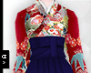 Ⓐ Red & Blue Hakama