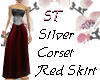 ST}SilverCorset RedSkirt