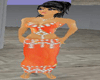 [S] Organza orange dress