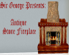 SG Antq Stone Fireplace