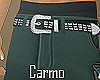 Green Cargos Baggy