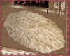 cream fur rug