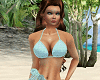 TF* Blue Bikini & Sarong