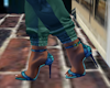 S4E Teal Snake Shoes