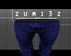 [ZM] Blue Leather Sweats