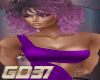 purple sexy club dress