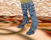 cool jeans heel boots
