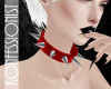 Red Spike Collar