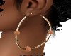 CURVED *CORAL*  EARRINGS
