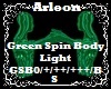 Green Spin Body Light