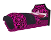 pink leopard bed