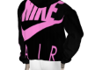 PINK N BLK AF1 HOODIE