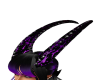 Long demon horns purple