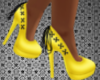 -DJ- Yellow Lace Heels