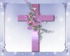 Pink Floral Cross