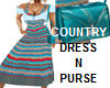 e COUNTRY DRESS W PURSE