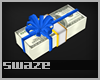 Money Blue Bow
