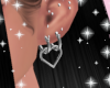 $ Heart earrings