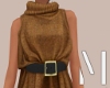 Camel Belted Turtleneck