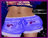 lace short blue heart