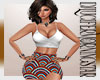 Wht Top Pattern Skirt