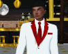 White N Red Wedding Suit