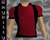 Red/black bowling shirt