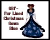 GBF~ Fur Line Gown Blue