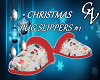 M- CHRISTMAS PUG SLIPPER