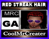 RED STREAK HAIR