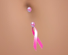 Breast Cancer Belly Ring
